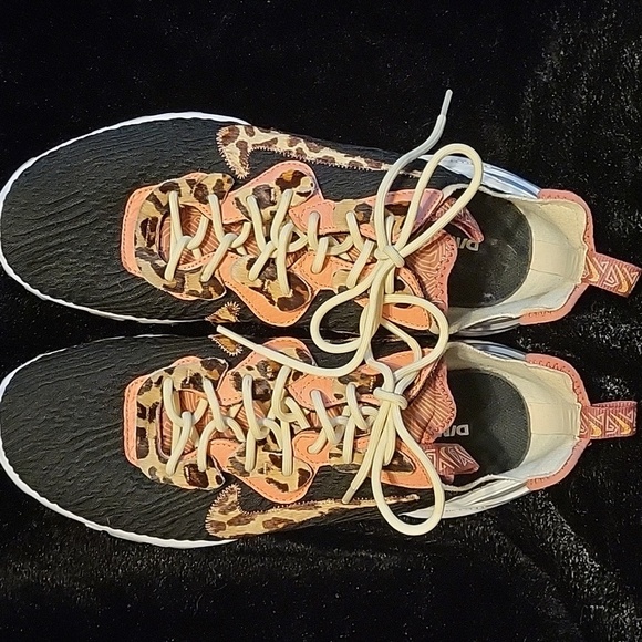 Nike Black, Light Pink and Leopard Print Sneakers - Picture 5 of 15